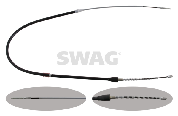 Cablu, frana de parcare 30 93 0765 SWAG